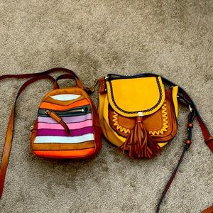 Two purses fossil and a no name